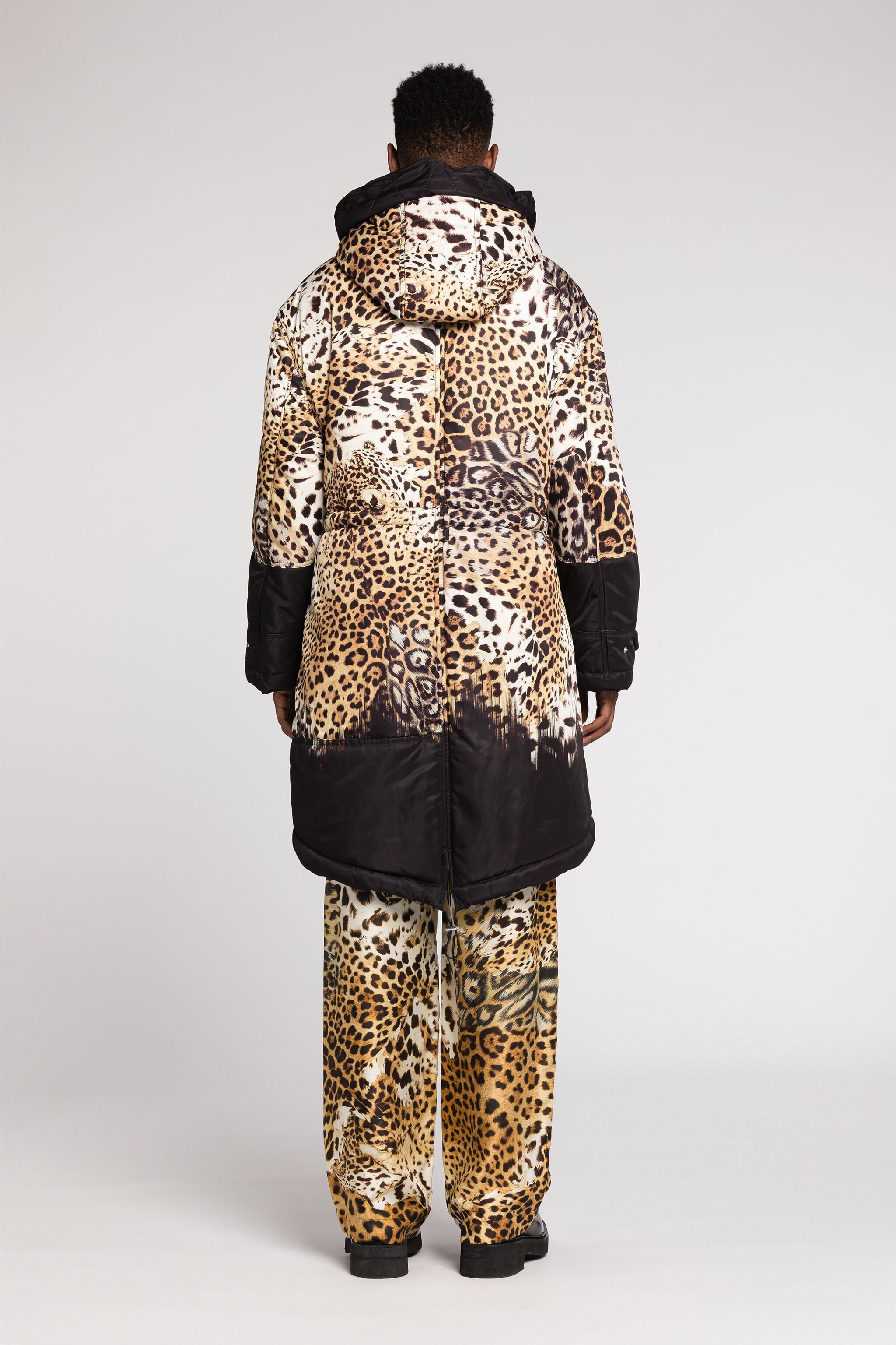 RC Leopard-Print Padded Coat Light brown RRT416-5R003