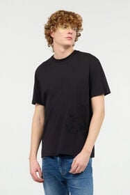 JC T-Shirt With Logo On The Side Black UFT054-UF074
