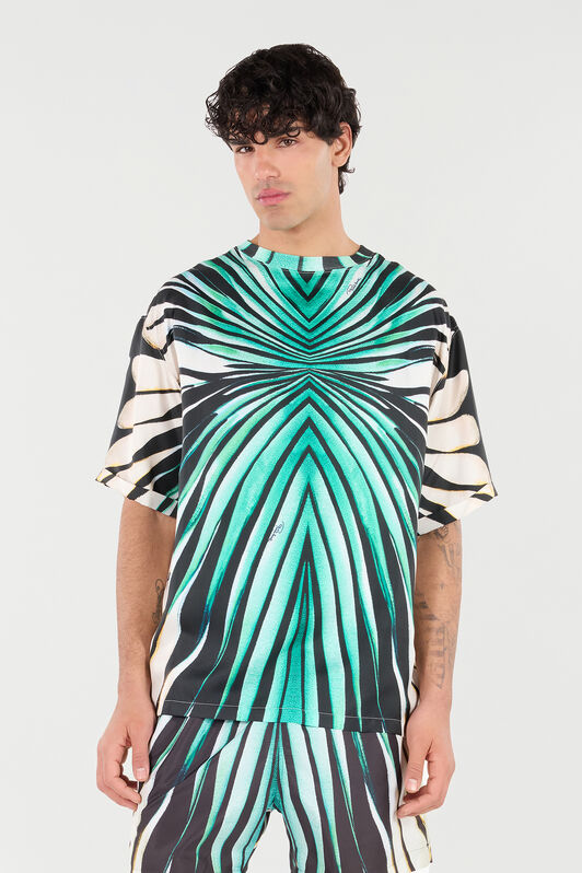 RC Silk-Blend T-Shirt with Ray of Sea Print RC Silk-Blend T-Shirt with Ray of Sea Print Light blue TRT62A-4QM76