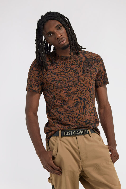 JC Just Cavalli T-shirt Brown TFT027-TF044