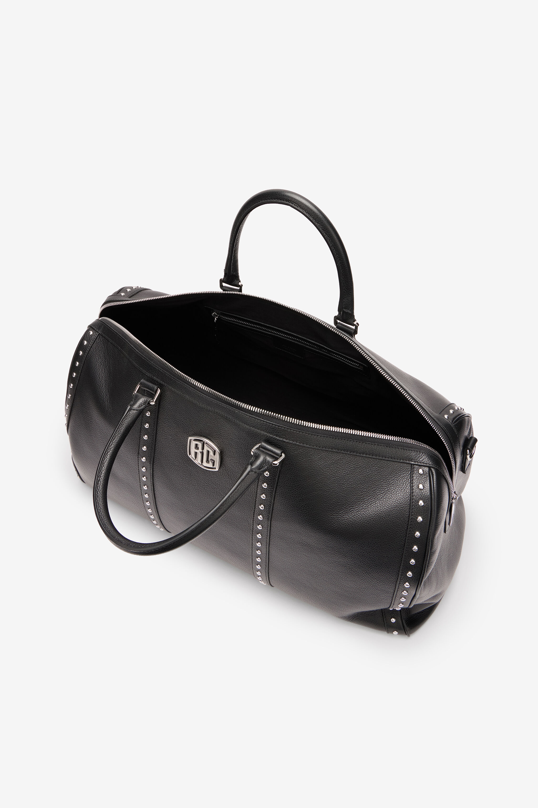 RC Travel Bag in Tumbled Leather Black VRB009-PZB05