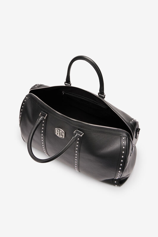 RC Travel Bag in Tumbled Leather RC Travel Bag in Tumbled Leather Black VRB009-PZB05