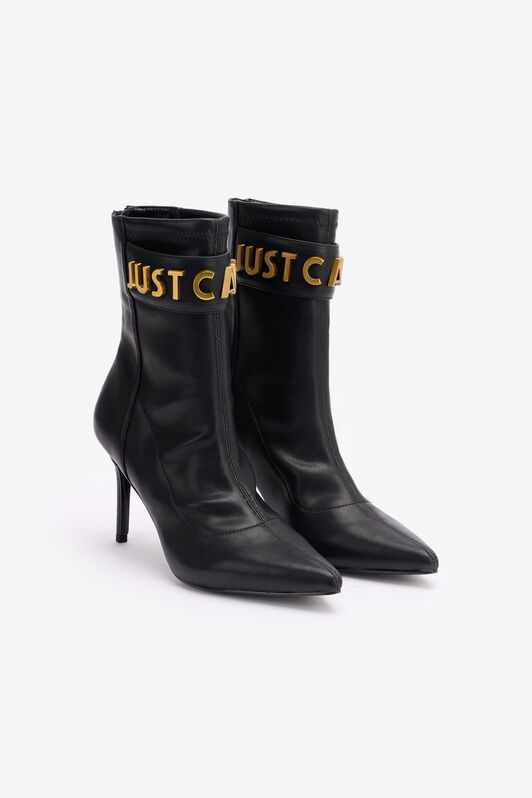 JC Stiefel mit Schriftzug Schwarz TFS060-TF380
