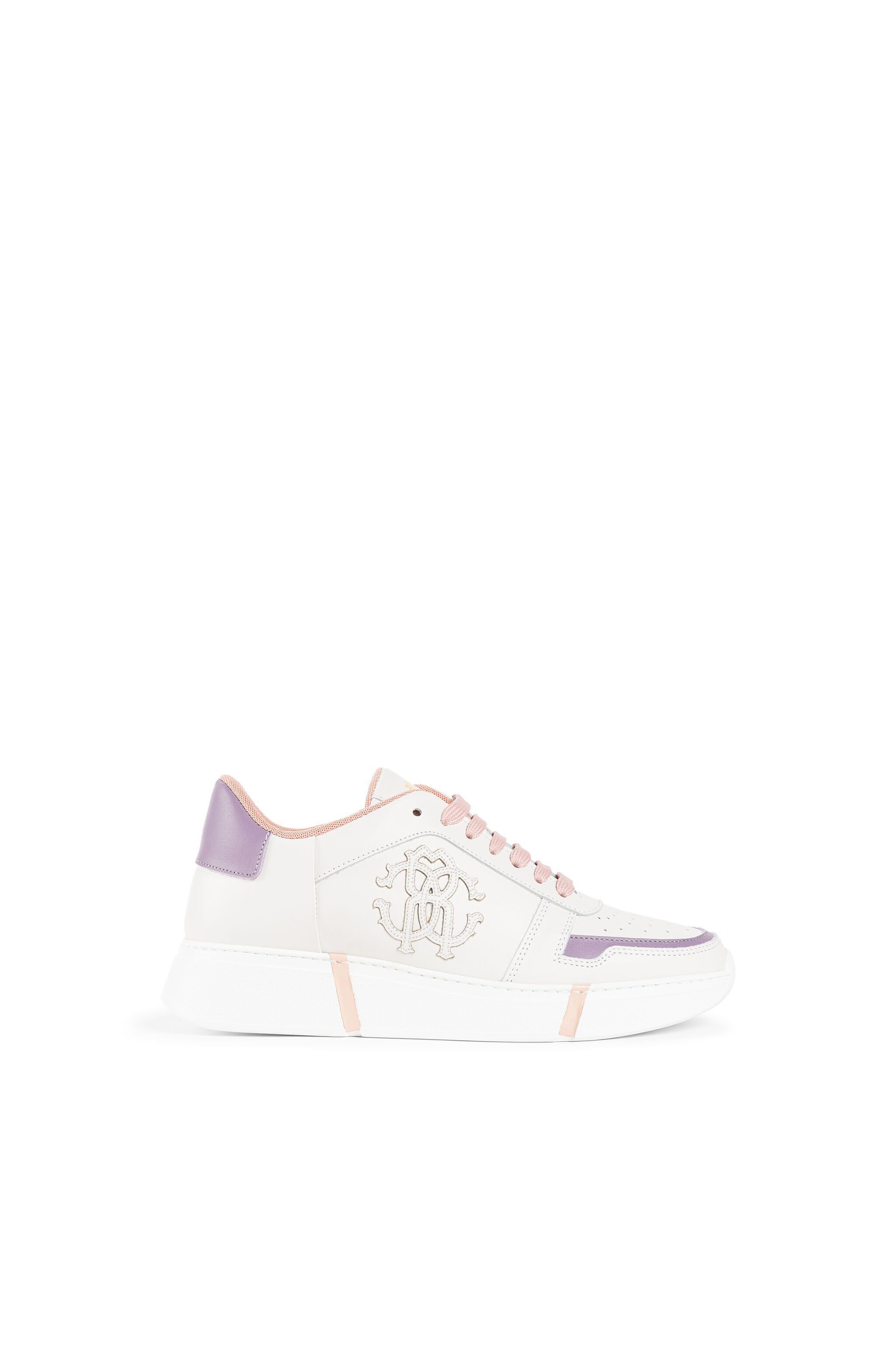 RC RC Monogram Sneakers White/purple KOS00A-PNO01