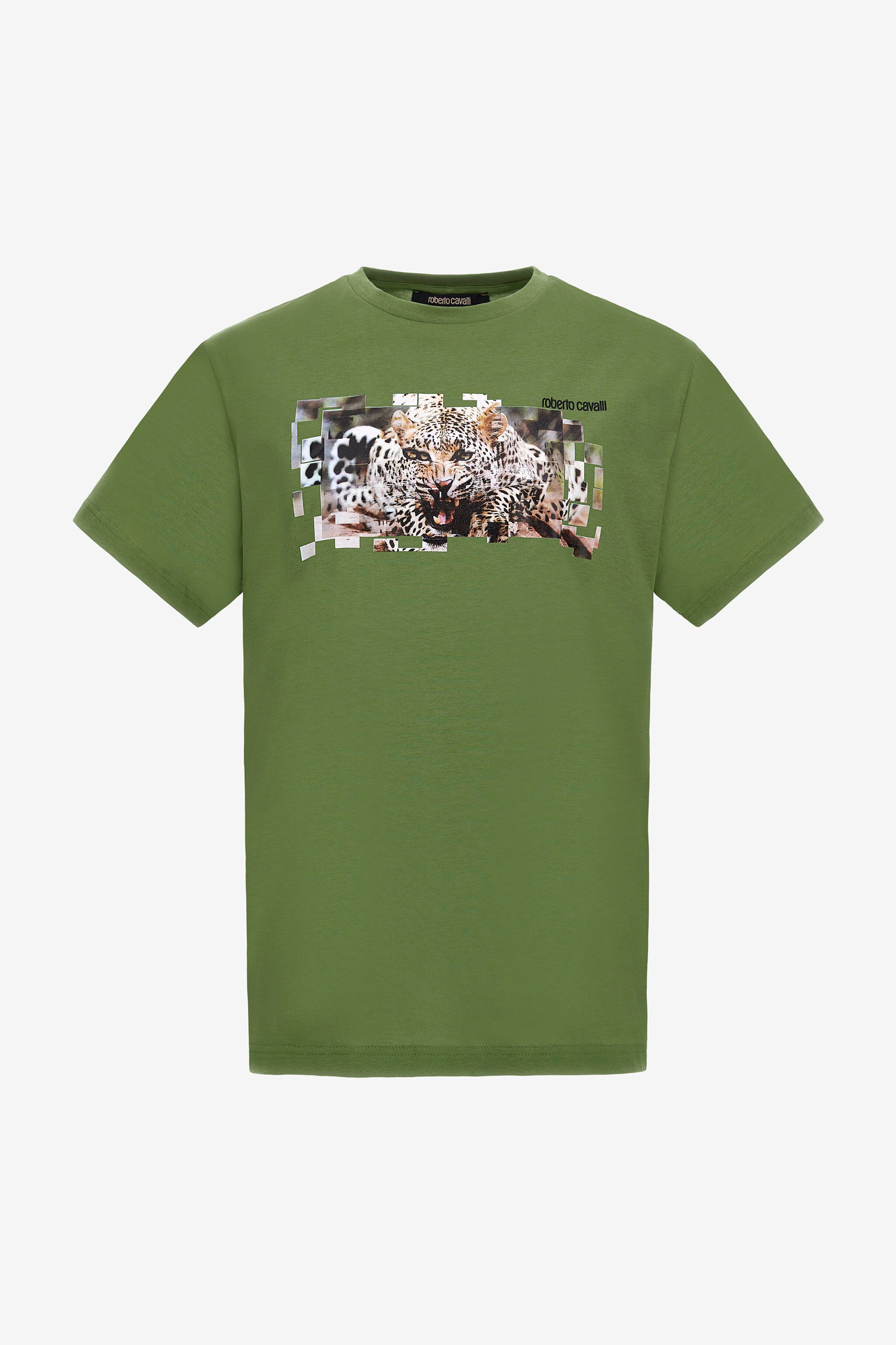 RC T-shirt with Jaguar logo and print Green NOT60K-JD060