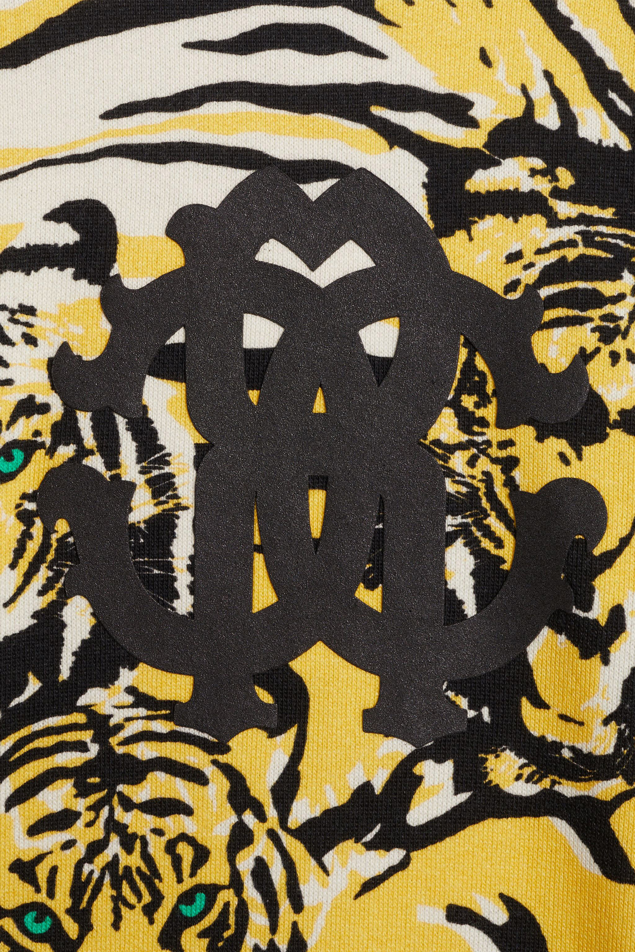 JU Tiger print logo sweatshirt YELLOW/BLACK/WHITE JJT956-HUS69