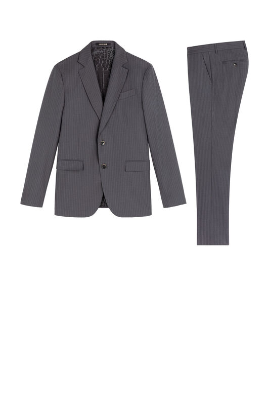RC Pinstripe Three-Piece Suit Gray KOT40A-VW007