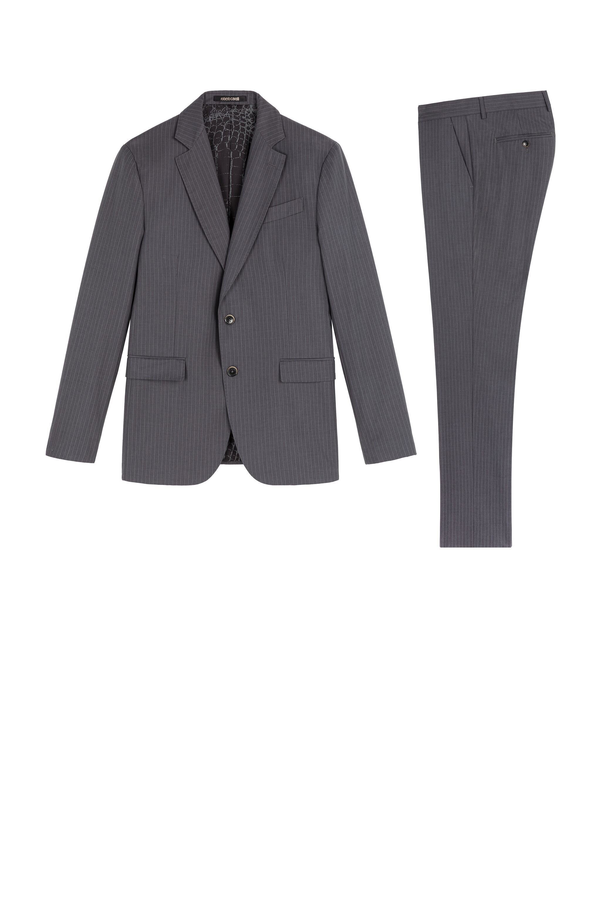 RC Pinstripe Three-Piece Suit Gray KOT40A-VW007
