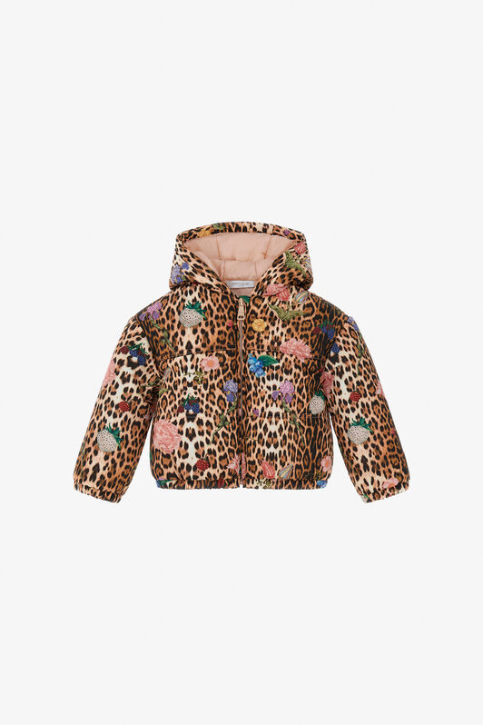 JU Jacke mit Leopardenprint Hellbraun TJT402-5RM00