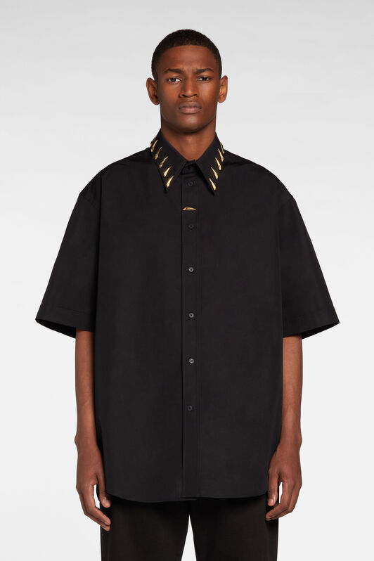 RC Tooth-plaque short-sleeve shirt RC Tooth-plaque short-sleeve shirt BLACK NNT752-CH084
