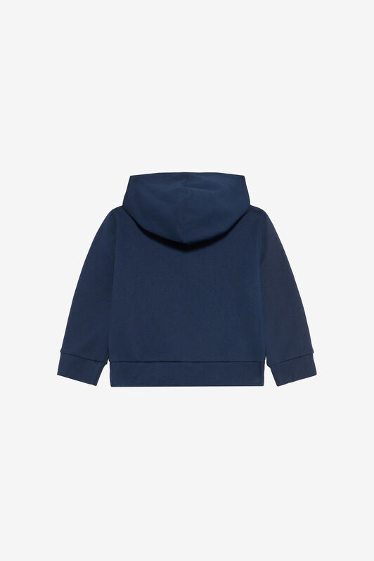 JU Blue Sweatshirt with Tiger Print NAVY VJT697-CF050