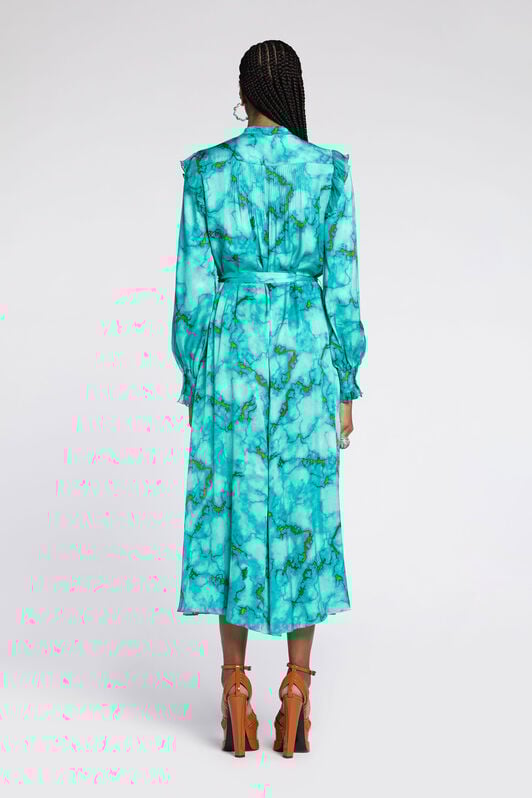 RC Marble-Print Shirt Dress RC Marble-Print Shirt Dress Light blue RKT106-SZH62