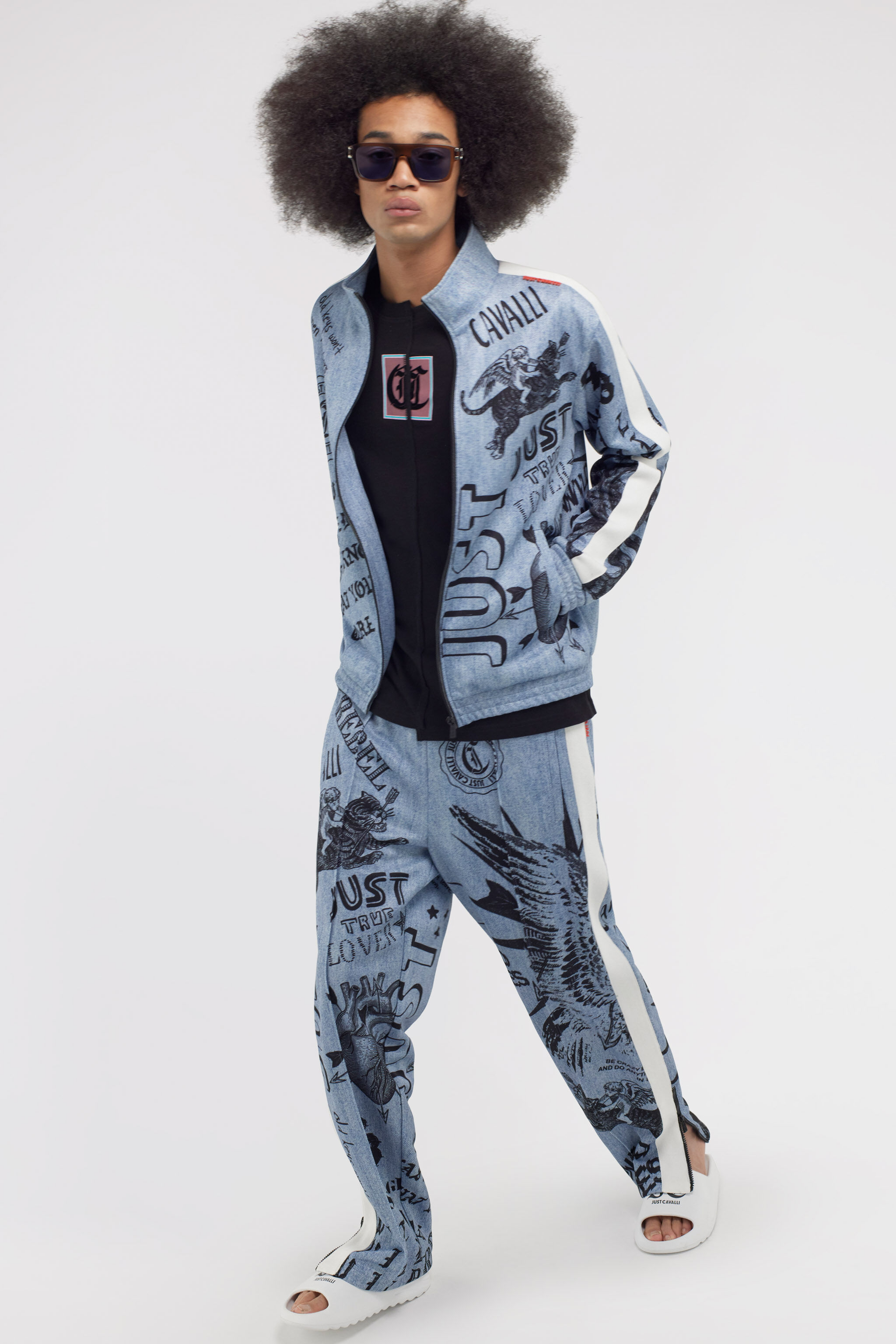 JC Just Cavalli sweatshirt Blue SFT292-SF206