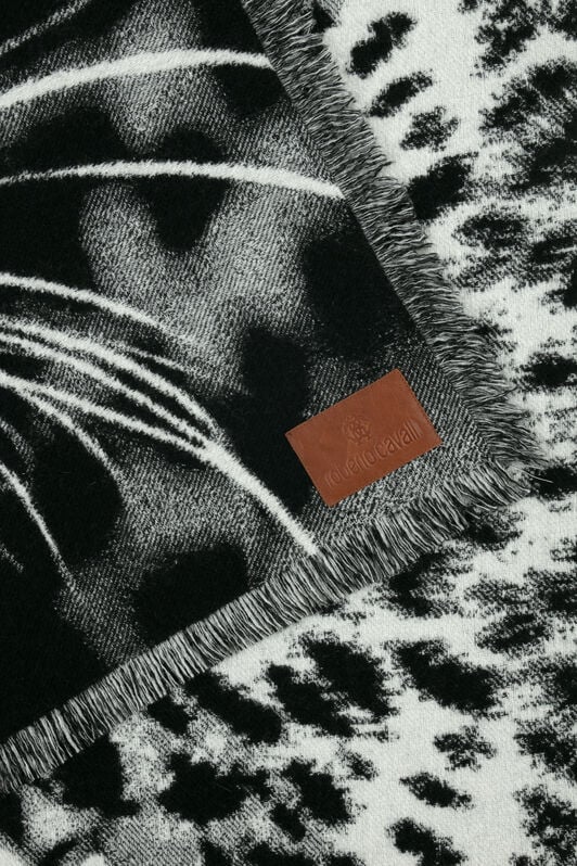 HO Jacquard-Karo mit Leopard BLACK & WHITE VALH05-IH014