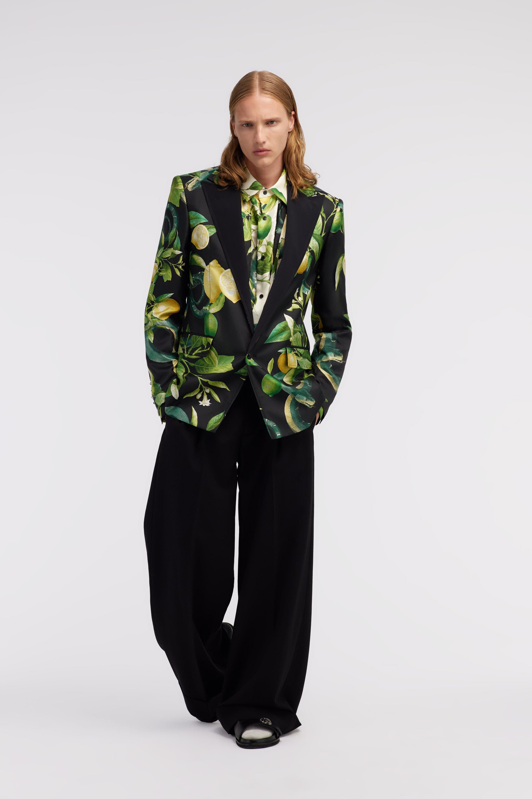 RC Lemon print blazer Black SRT411-4QI89