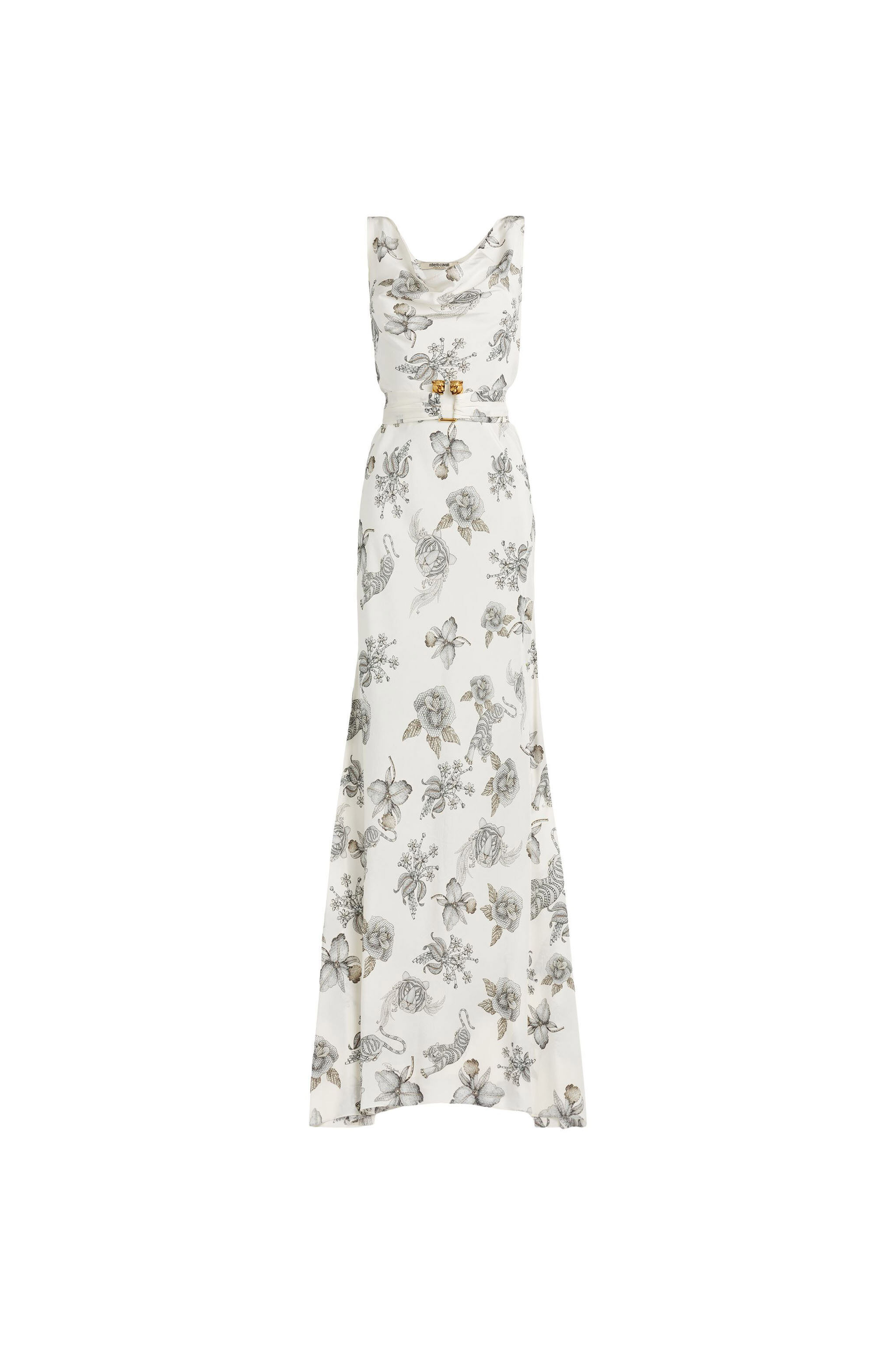 Roberto cavalli white dress cheap