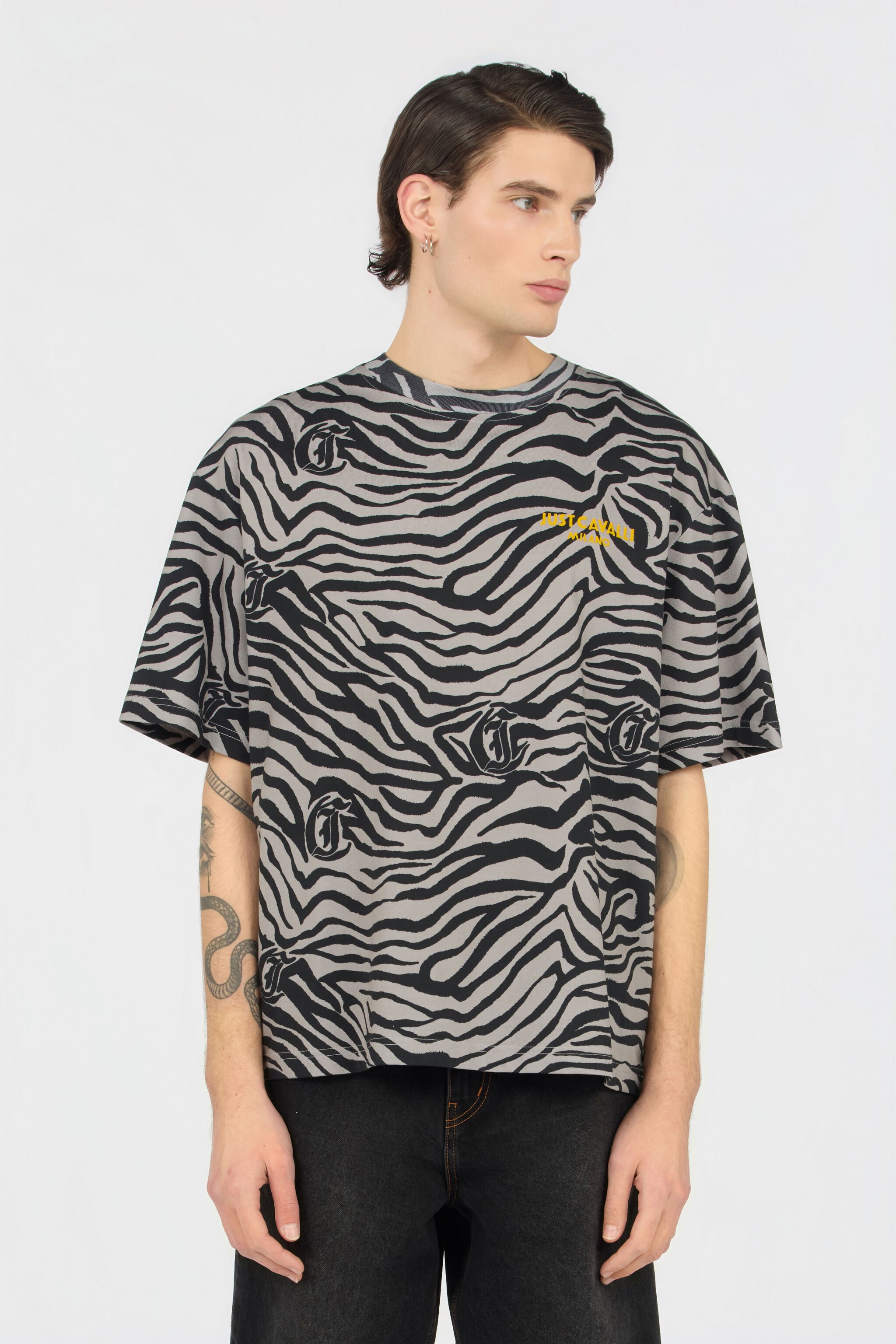 JC T-shirt Stampa Natural Barb Black JC T-shirt Stampa Natural Barb Black BLACK WFT056-WF086