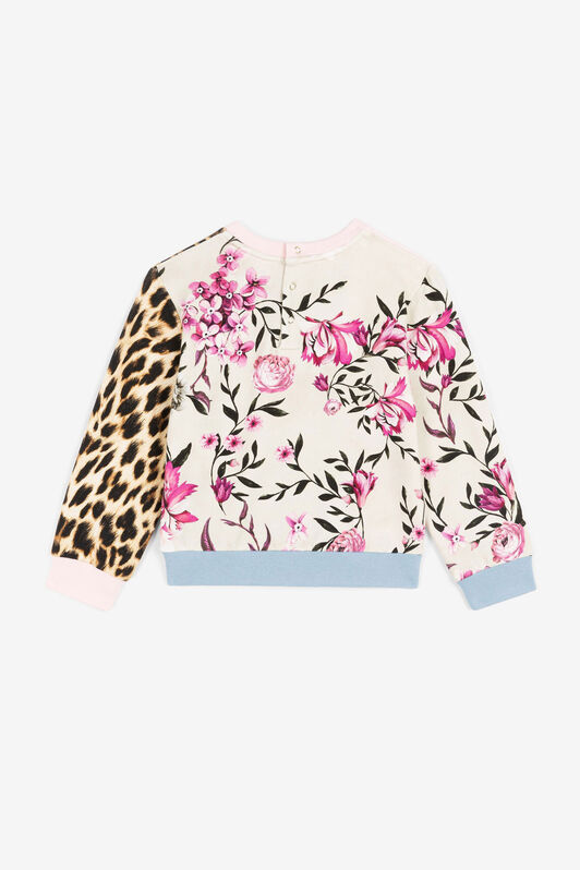 JU Patchwork-Print Sweatshirt JU Patchwork-Print Sweatshirt Light brown OJT950-ISA2J