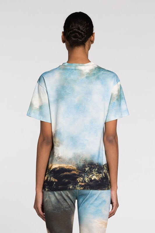 RC Graphic-print cotton T-shirt RC Graphic-print cotton T-shirt Light blue QWT61A-3PG38