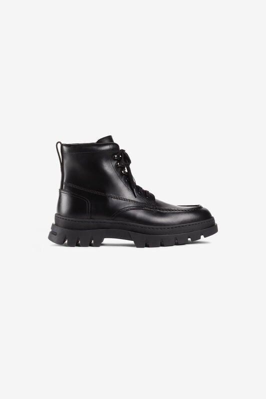 RC Tiger Tooth Leather Boots Black PRS003-PZ099