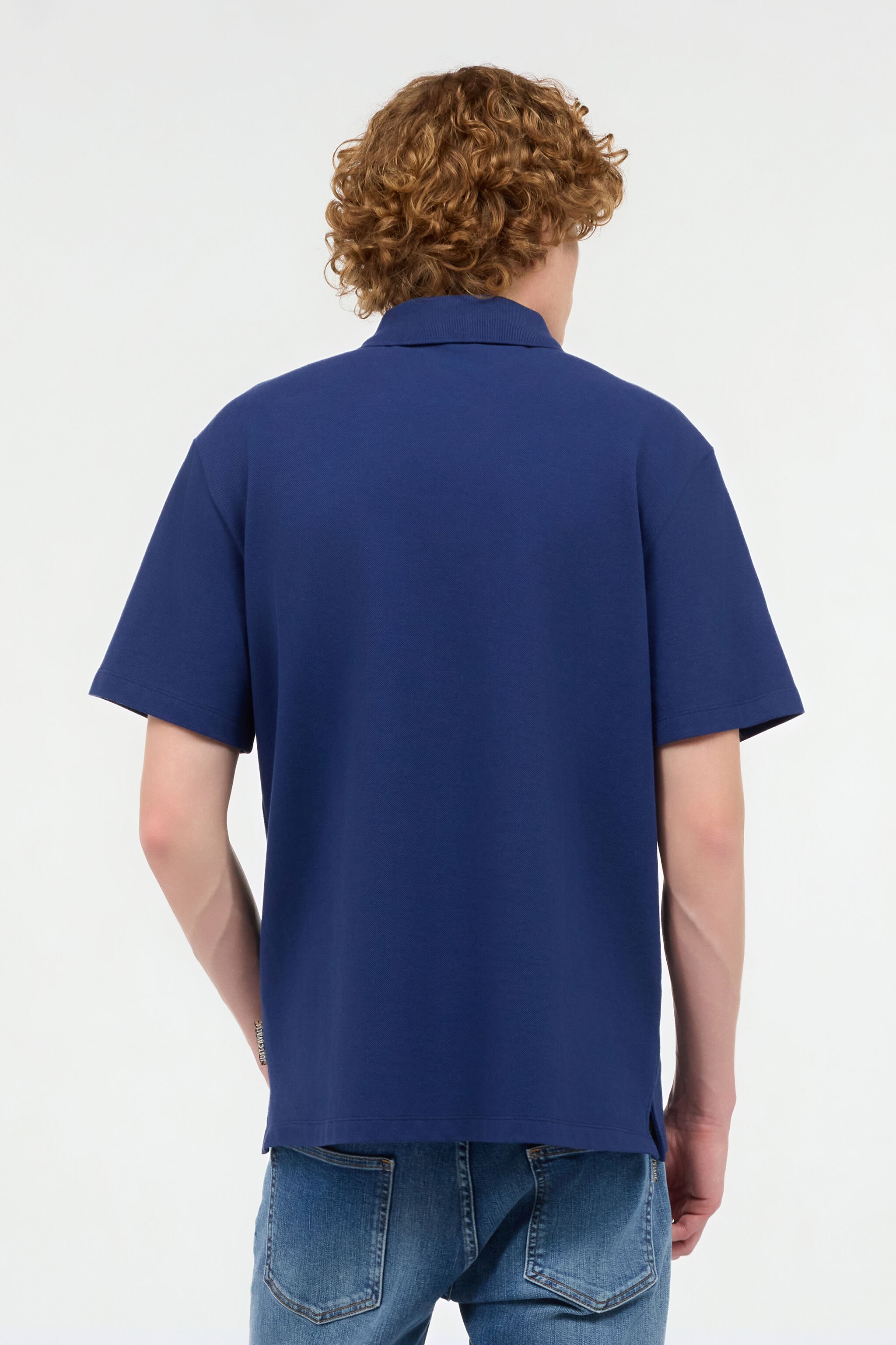 JC Polo Con Monograma JC Bordado Azul oscuro UFT020-UF040