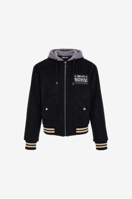JC Giacca felpata logo Just Cavalli Nero RRT023-RR285