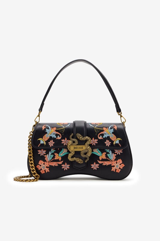 JC Persian Tarot Embroidered Shoulder Bag BLACK WFB025-WF355