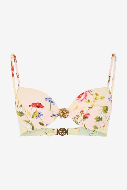 RC Top Bikini Stampa Miami Flowers GREEN/FUCHSIA WQW001-HVR39