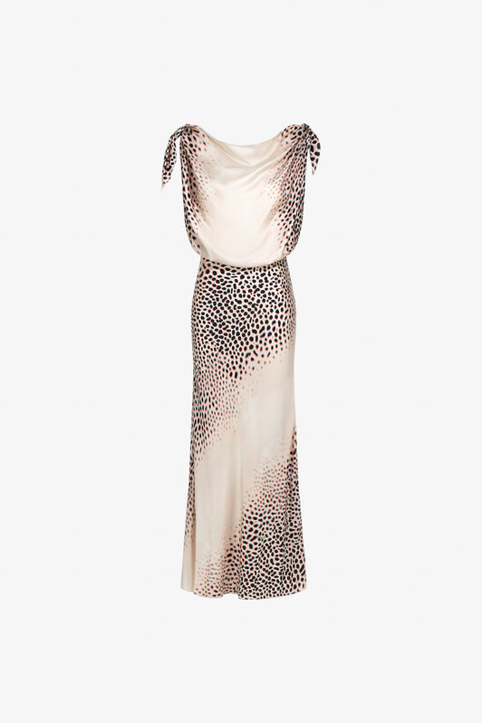 RC Shark print Dress Ivory TKT112-4QN07