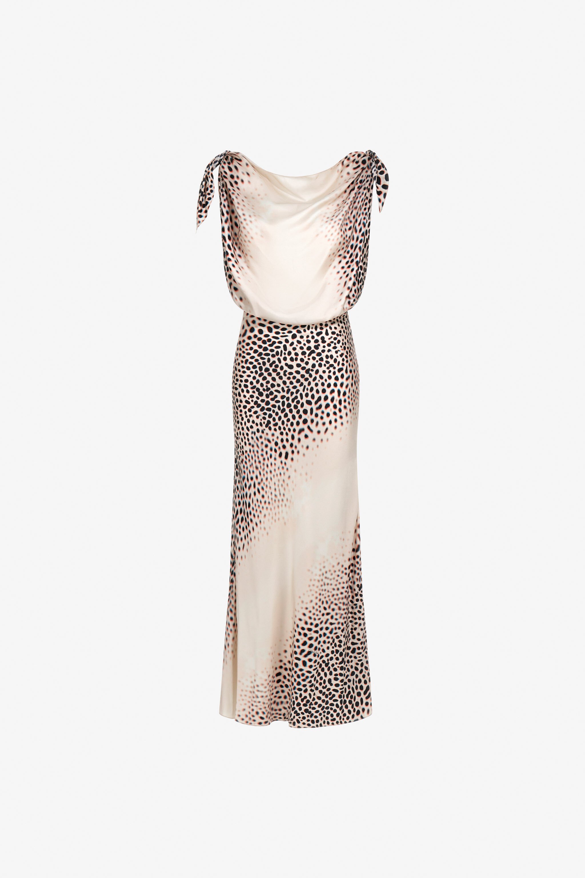 RC Shark print Dress Ivory TKT112-4QN07