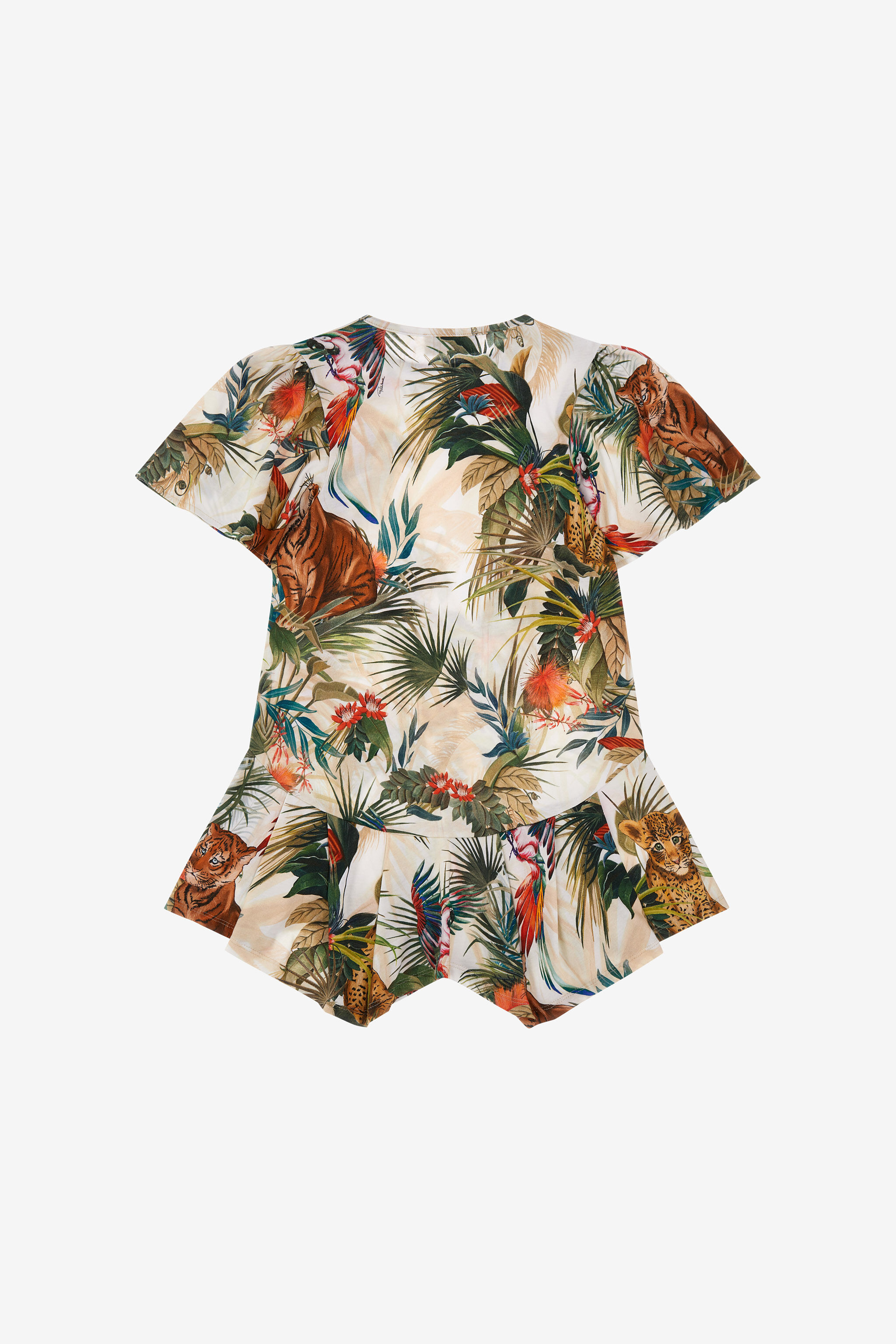 JU Jungle print dress Grün SJT138-JFI96