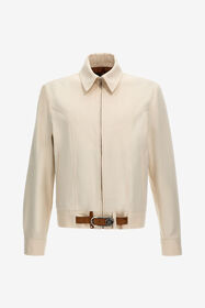 ${brand} Cotton Jacket with Buckle ${colorDescription} ${masterID}