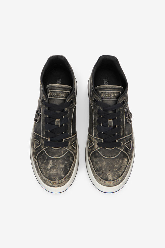 RC Black Shoes Sneaker Monogram RC BLACK SRS044-PZB16