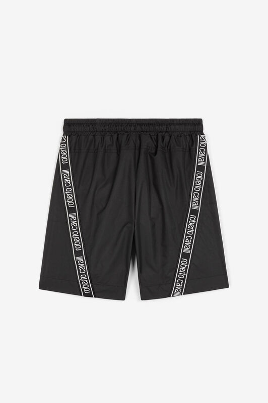 JU Logo-Stripe Swim Shorts JU Logo-Stripe Swim Shorts Black OJH002-FT169