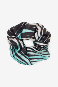 ${brand} Scrunchie In Seta Stampa Ray Of Sea ${colorDescription} ${masterID}