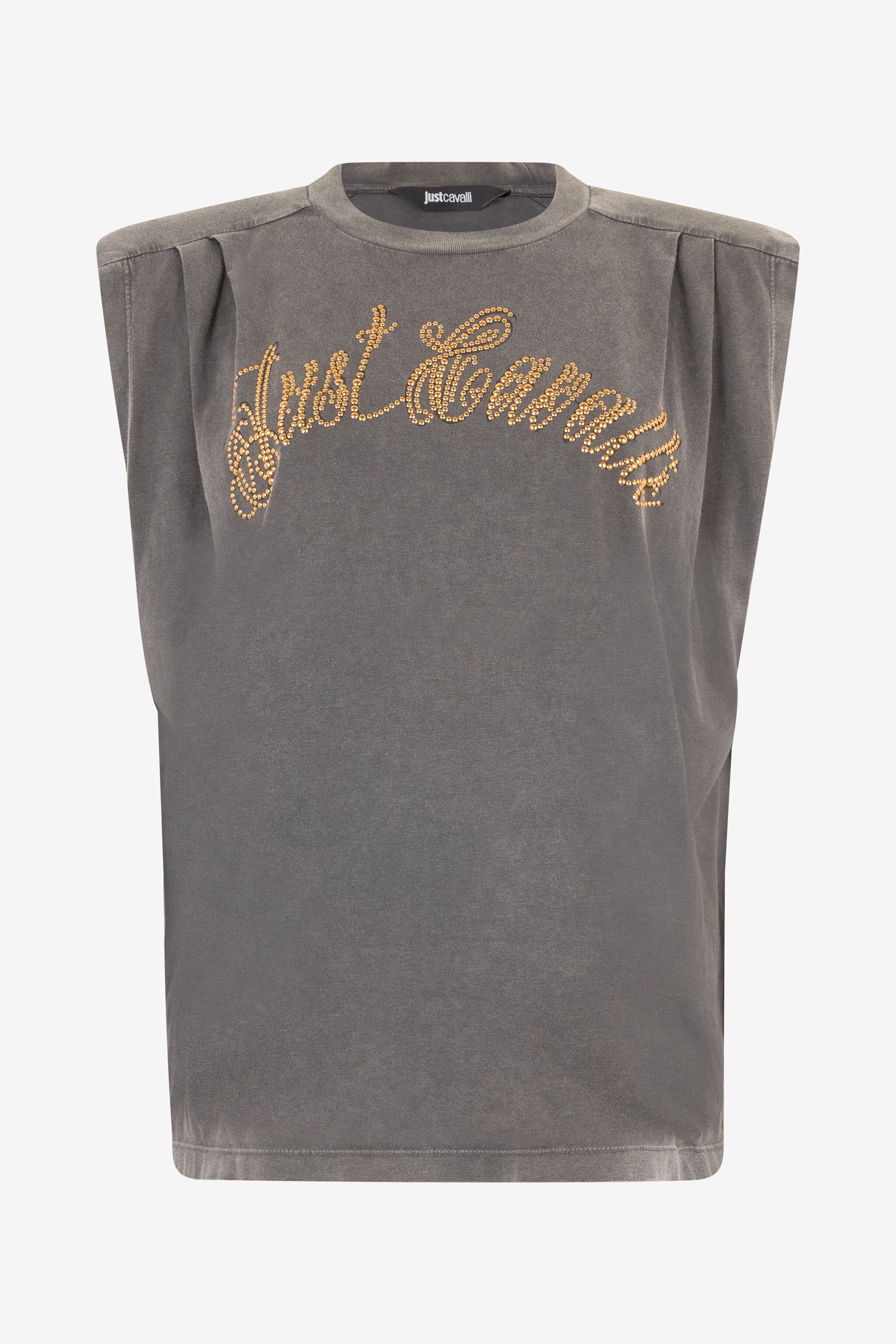 JC Cotton Top With Front Logo Dark gray UFT121-UF175