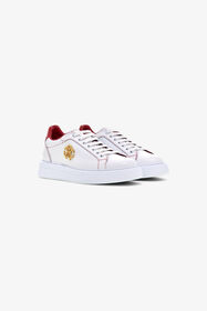 ${brand} Ledersneakers mit goldenem Emblem ${colorDescription} ${masterID}