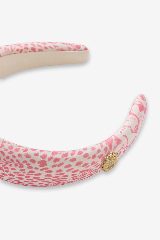 JU Headband With RC Monogram And Crystals PINK UJI00C-2NO37