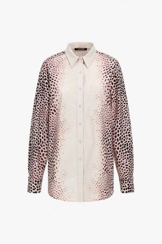 RC Camicia Stampa Shark Avorio TKT129-DKN07