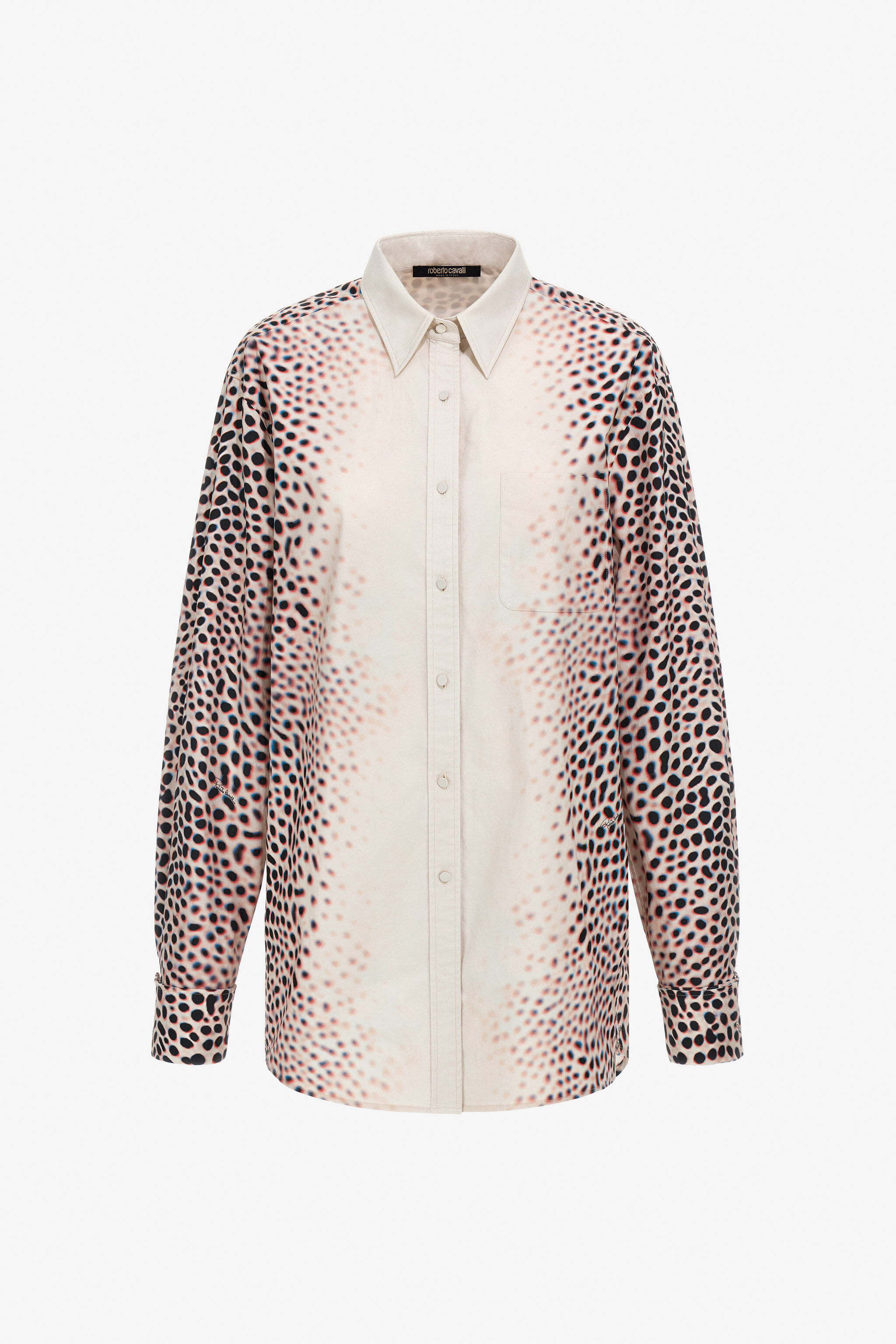 RC Camicia Stampa Shark Avorio TKT129-DKN07