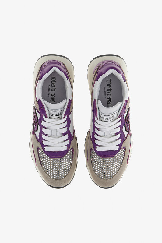 RC Sneakers with Monogram Mirror Snake Purple/Grey RKS047-PZB31