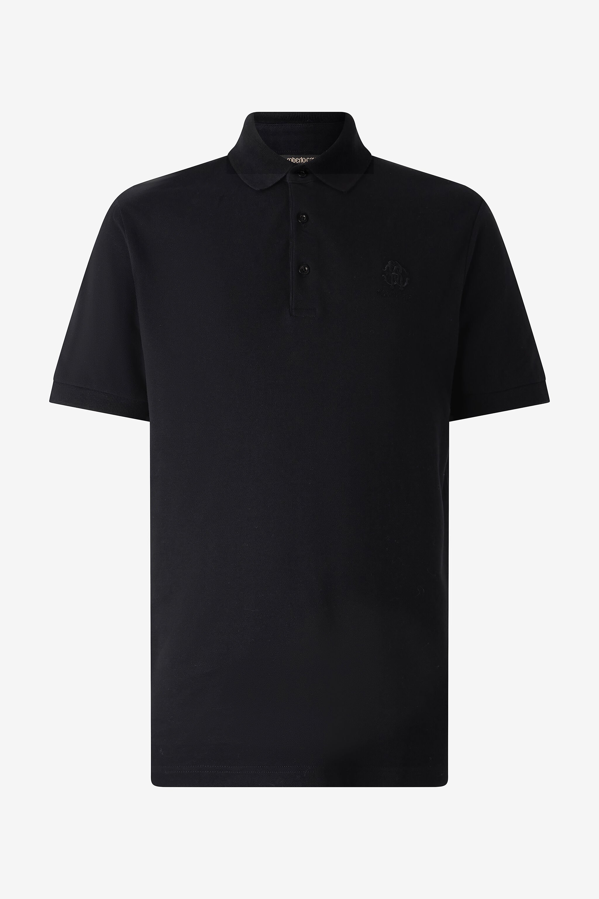 RC Polo With RC Monogram And Logo Embroidery Black POT64A-KB001