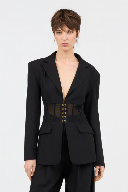 JC Chaqueta Negra BLACK WFT336-WF734