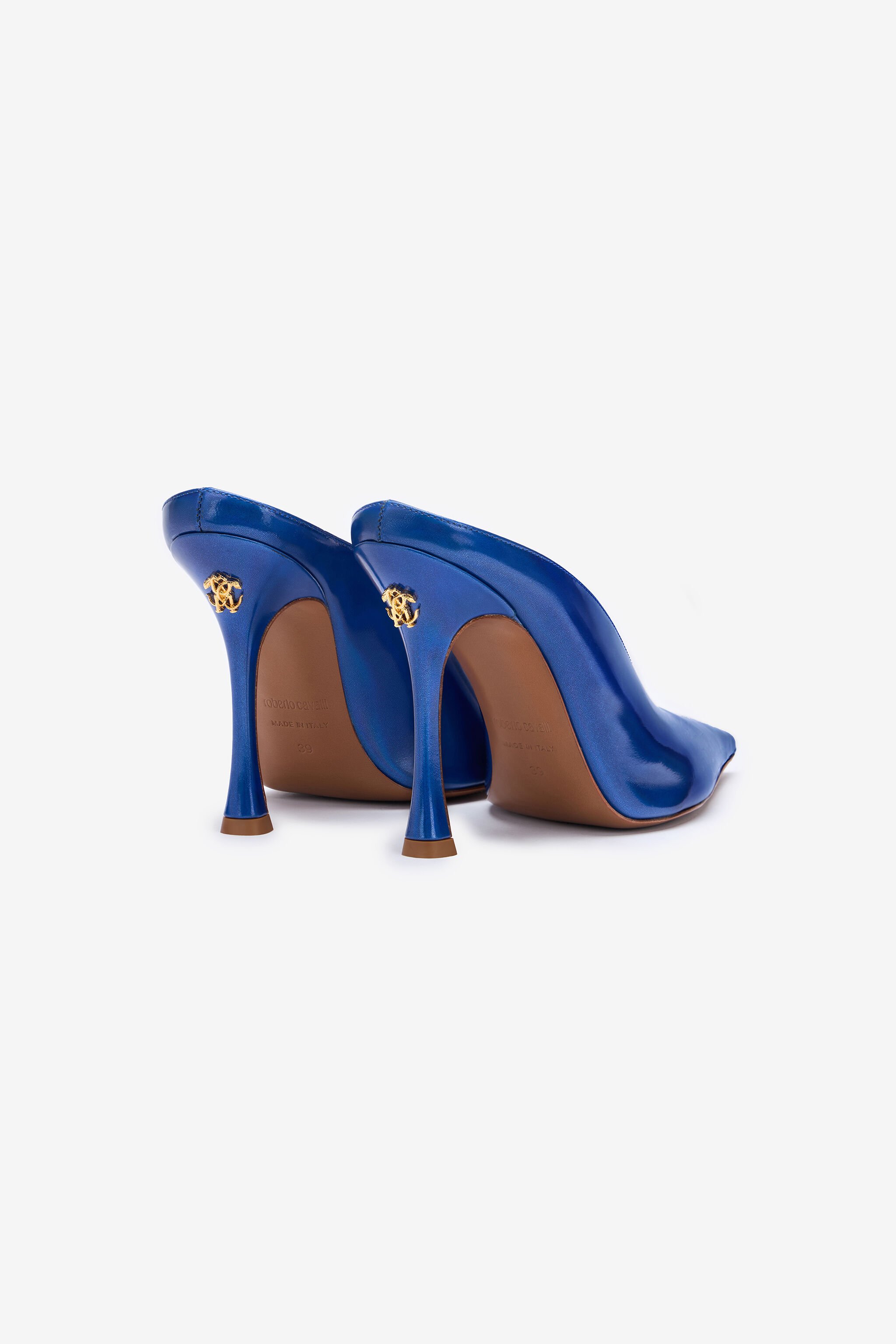 RC Pumps-Inspired Mules Blue UWS017-PM976