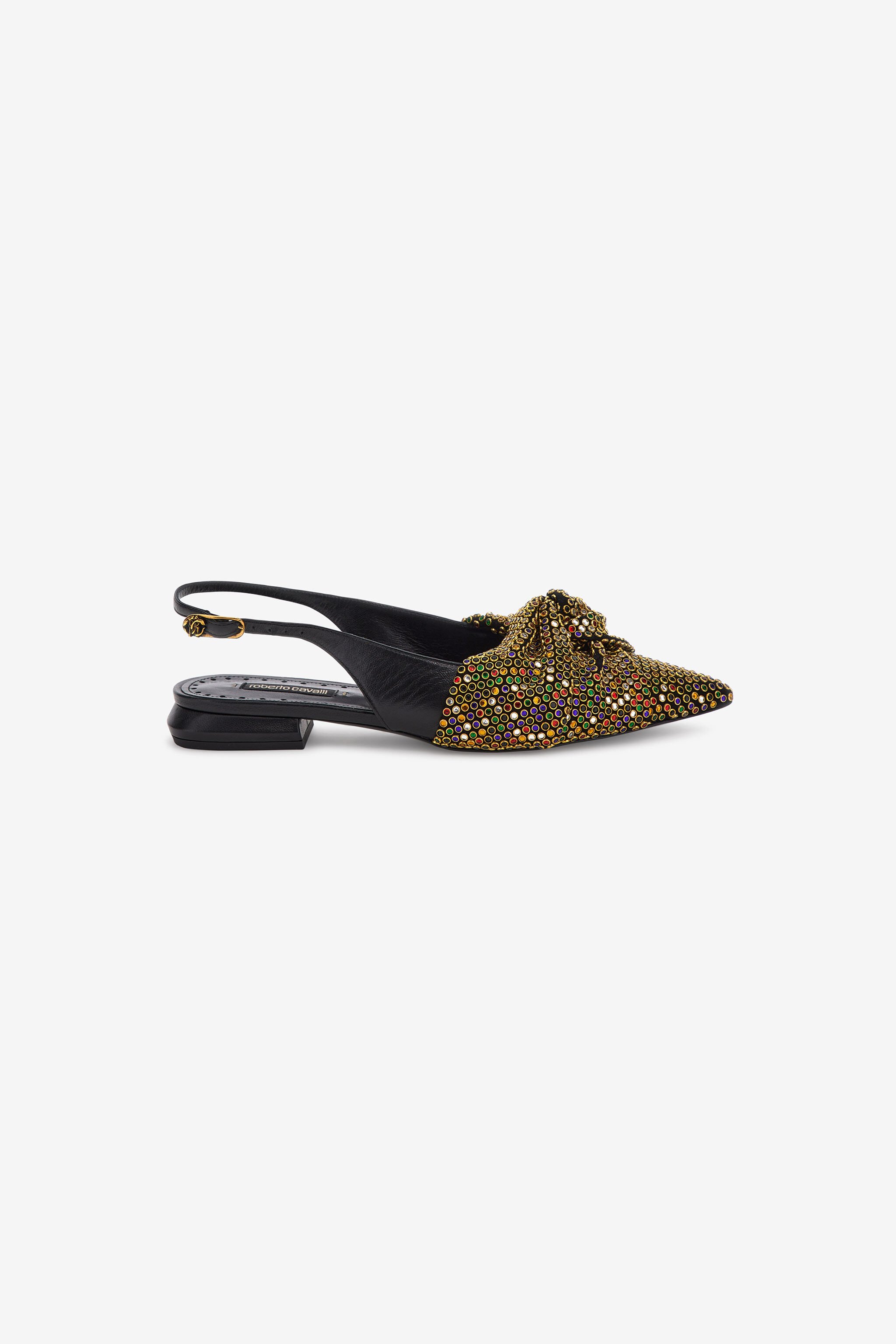 RC Le Pettegole slingback with cristals Light brown SKS022-PCN10