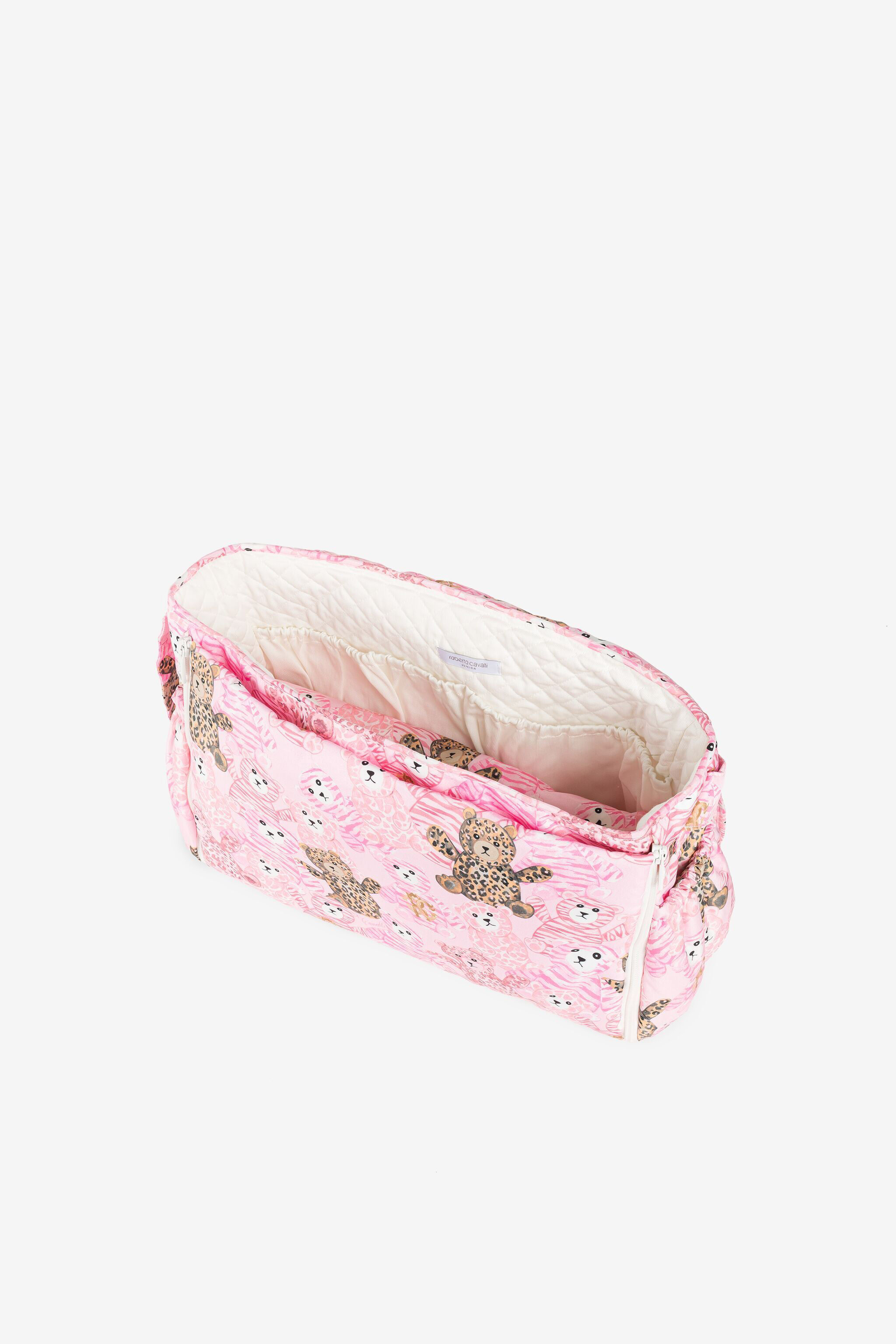 JU Wickeltaschen-Set mit Teddy-Print Rosa RJT816-5RG79