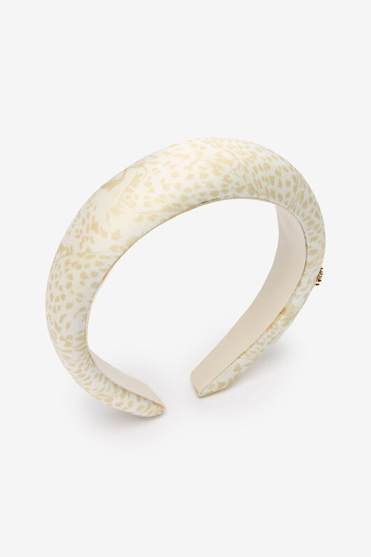 JU Cerchietto Con Stampa Ghepardi E Cheetah Skin IVORY UJI00C-6DO35