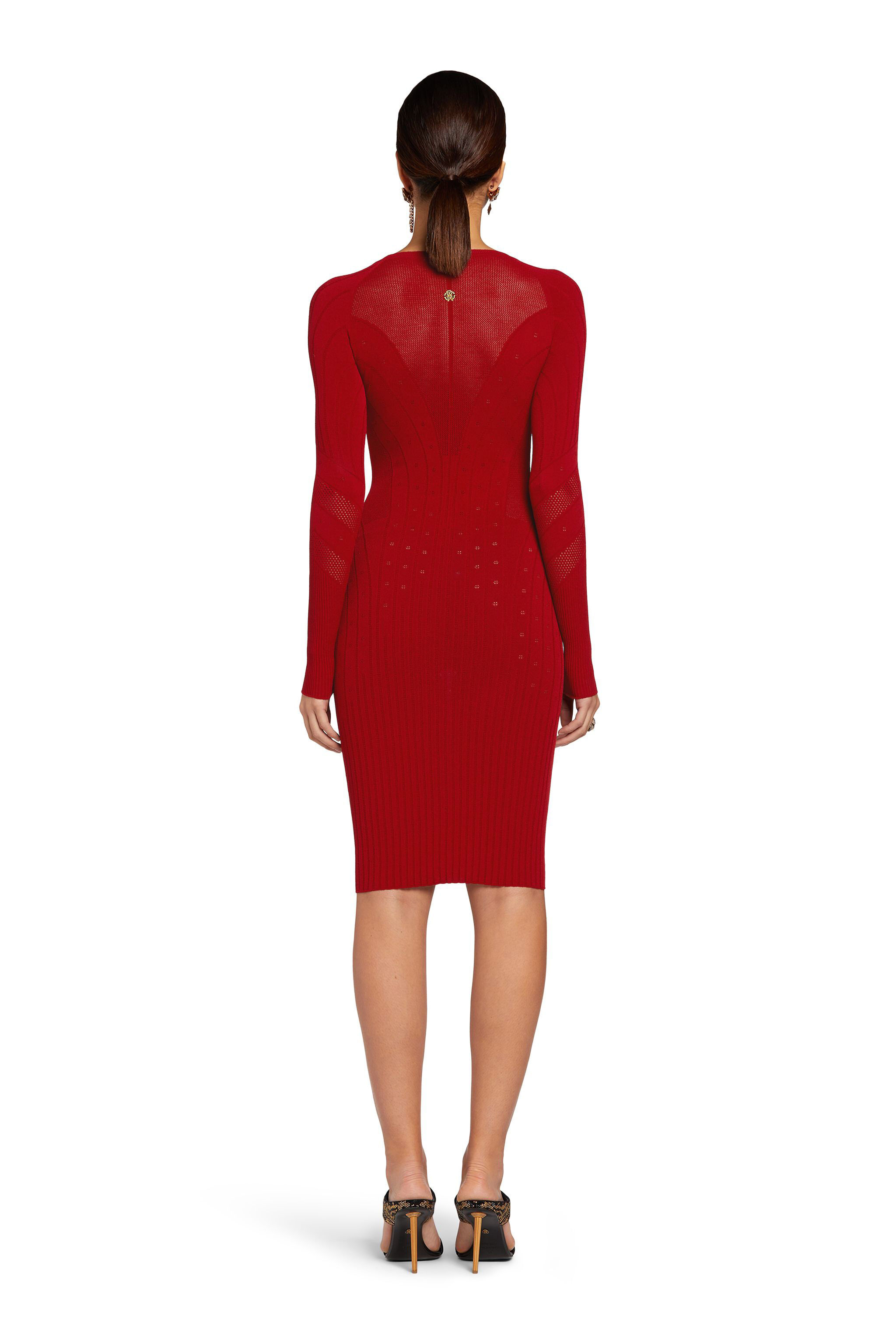RC Robe en maille ajourée Rouge MQM180-MI001
