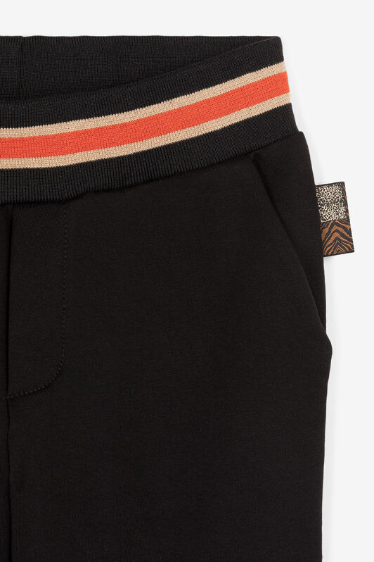 JU Slogan-Appliqué Sweatpants Black OJT251-ISA2J