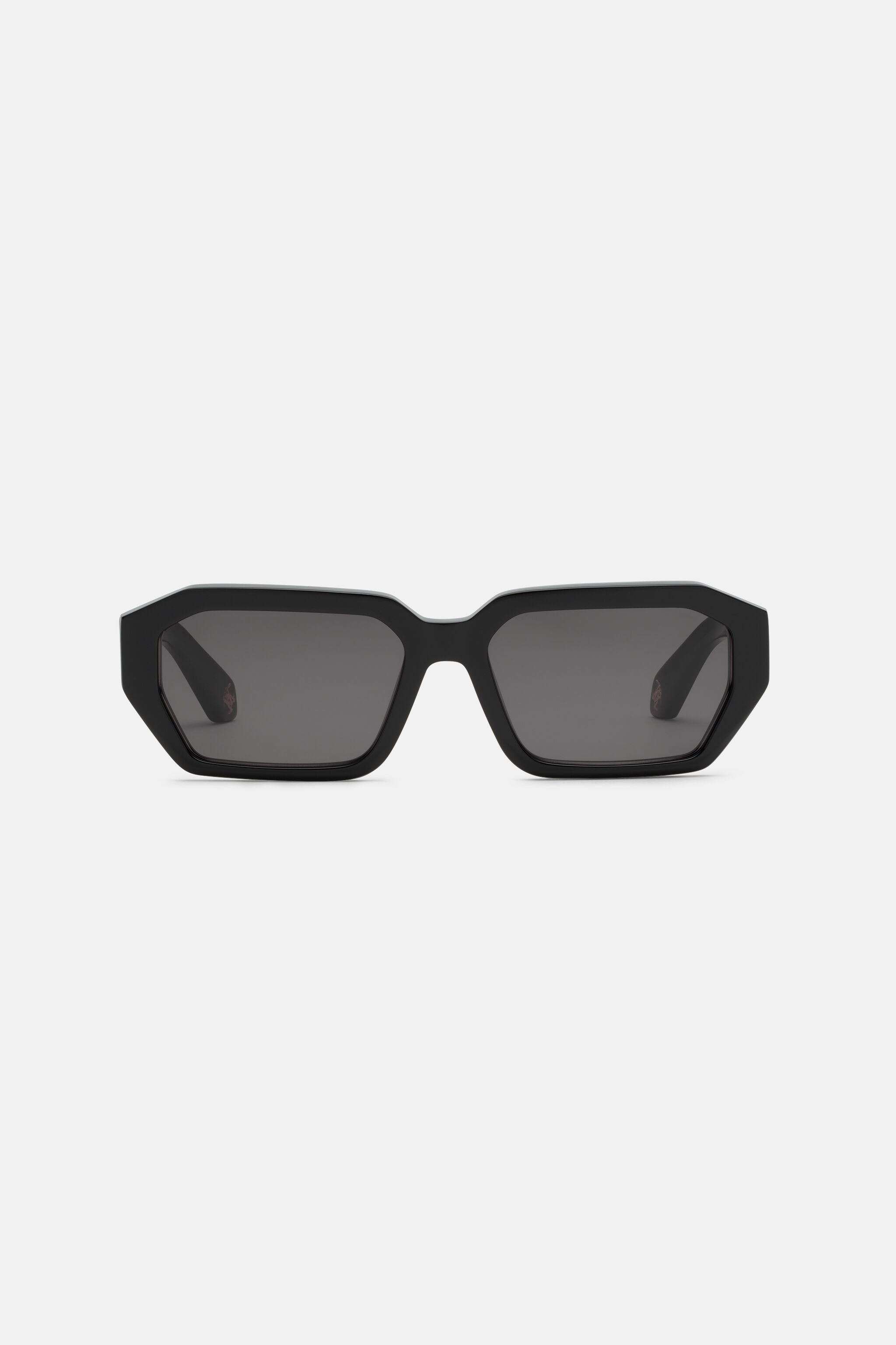 RC Sunglasses with rectangular front shape Black ALD031-ID194